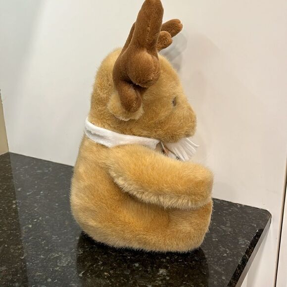 Hudson Bay Company Vintage Reindeer Hudson Bay Scarf Stuffed Toy 14” RARE - Picture 5 of 7